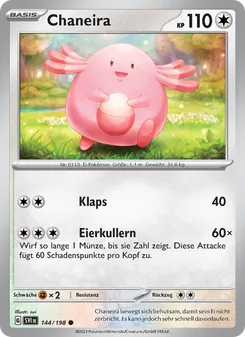 Karte Chaneira aus Karmesin & Purpur, Nummer 144/198