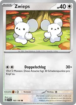 Karte Zwieps aus Karmesin & Purpur, Nummer 160/198