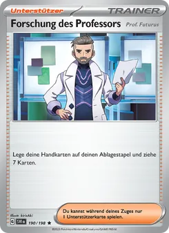 Karte Forschung des Professors aus Karmesin & Purpur, Nummer 190/198
