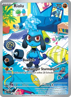 Karte Riolu aus Karmesin & Purpur, Nummer 215/198