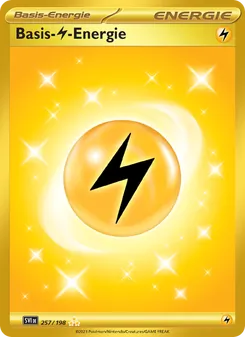 Karte Basis-Lightning-Energie aus Karmesin & Purpur, Nummer 257/198