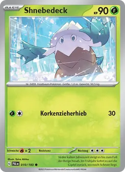 Karte Shnebedeck aus Entwicklungen in Paldea, Nummer 010/193