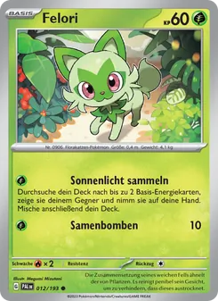 Karte Felori aus Entwicklungen in Paldea, Nummer 012/193