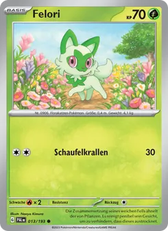 Karte Felori aus Entwicklungen in Paldea, Nummer 013/193