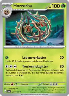 Karte Horrerba aus Entwicklungen in Paldea, Nummer 024/193