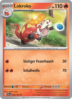 Karte Lokroko aus Entwicklungen in Paldea, Nummer 036/193