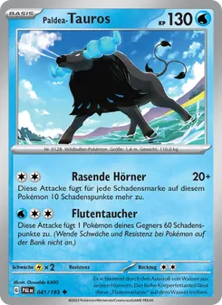 Karte Paldea-Tauros aus Entwicklungen in Paldea, Nummer 041/193