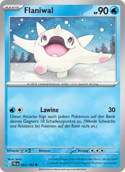 Karte Flaniwal aus Entwicklungen in Paldea, Nummer 053/193
