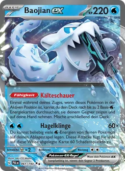 Karte Baojian-ex aus Entwicklungen in Paldea, Nummer 061/193