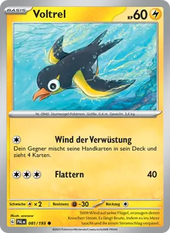 Karte Voltrel aus Entwicklungen in Paldea, Nummer 081/193
