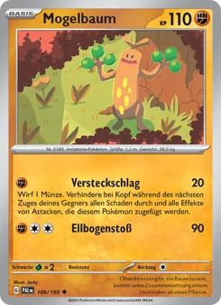 Karte Mogelbaum aus Entwicklungen in Paldea, Nummer 109/193