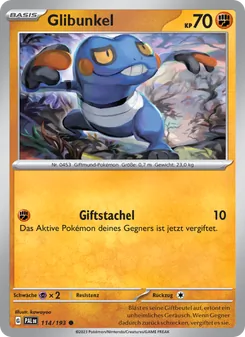 Karte Glibunkel aus Entwicklungen in Paldea, Nummer 114/193