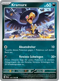 Karte Kramurx aus Entwicklungen in Paldea, Nummer 131/193