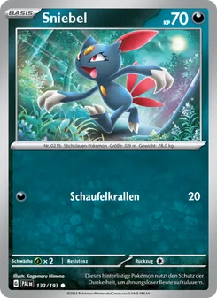 Karte Sniebel aus Entwicklungen in Paldea, Nummer 133/193