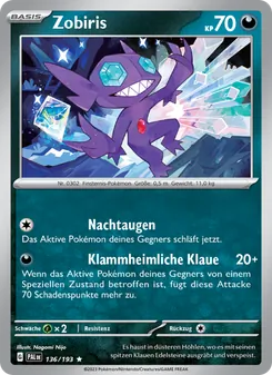 Karte Zobiris aus Entwicklungen in Paldea, Nummer 136/193