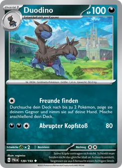 Karte Duodino aus Entwicklungen in Paldea, Nummer 139/193