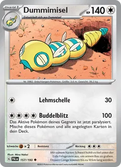Karte Dummimisel aus Entwicklungen in Paldea, Nummer 157/193