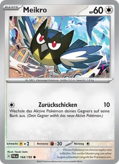 Karte Meikro aus Entwicklungen in Paldea, Nummer 164/193