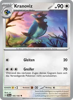 Karte Kranoviz aus Entwicklungen in Paldea, Nummer 165/193