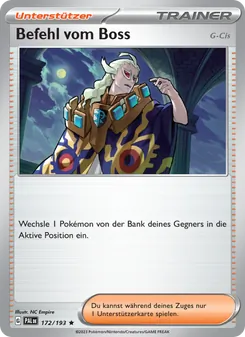 Karte Befehl vom Boss aus Entwicklungen in Paldea, Nummer 172/193