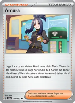 Karte Amura aus Entwicklungen in Paldea, Nummer 179/193