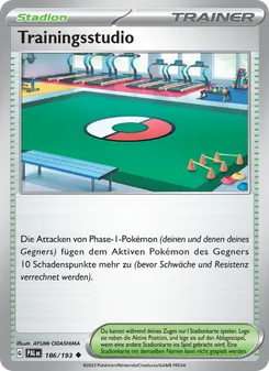 Karte Trainingsstudio aus Entwicklungen in Paldea, Nummer 186/193