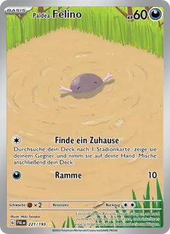 Karte Paldea-Felino aus Entwicklungen in Paldea, Nummer 221/193