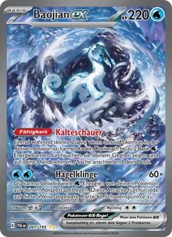 Karte Baojian-ex aus Entwicklungen in Paldea, Nummer 261/193