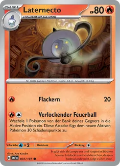 Karte Laternecto aus Obsidian Flammen, Nummer 037/197