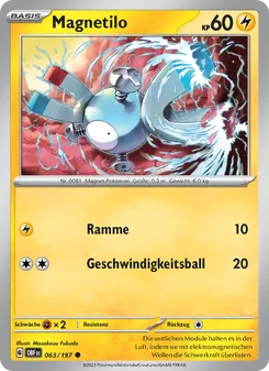 Karte Magnetilo aus Obsidian Flammen, Nummer 063/197