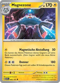 Karte Magnezone aus Obsidian Flammen, Nummer 065/197