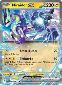 Karte Miraidon-ex aus Obsidian Flammen, Nummer 079/197