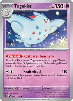 Karte Togekiss aus Obsidian Flammen, Nummer 085/197