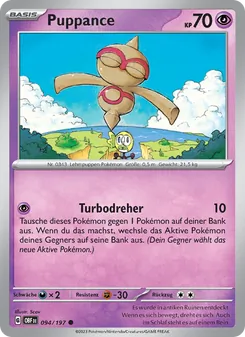 Karte Puppance aus Obsidian Flammen, Nummer 094/197