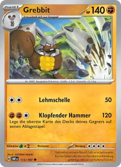 Karte Grebbit aus Obsidian Flammen, Nummer 113/197