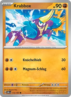 Karte Krabbox aus Obsidian Flammen, Nummer 114/197