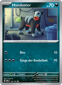 Karte Hunduster aus Obsidian Flammen, Nummer 132/197