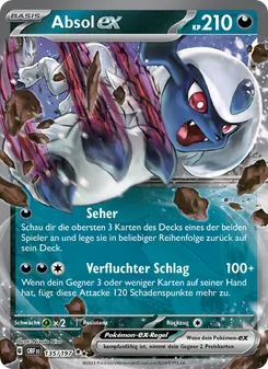 Karte Absol-ex aus Obsidian Flammen, Nummer 135/197