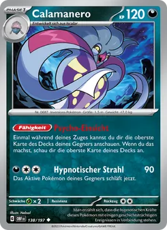 Karte Calamanero aus Obsidian Flammen, Nummer 138/197