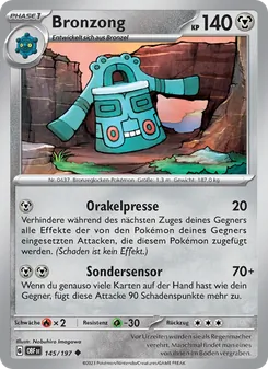 Karte Bronzong aus Obsidian Flammen, Nummer 145/197