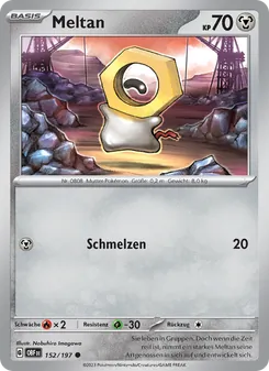 Karte Meltan aus Obsidian Flammen, Nummer 152/197