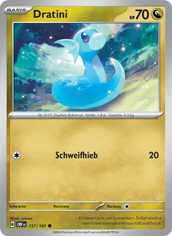 Karte Dratini aus Obsidian Flammen, Nummer 157/197