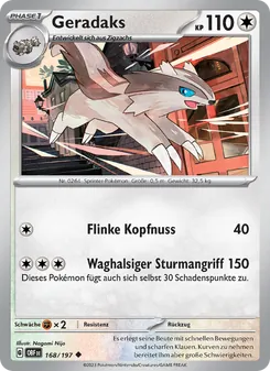 Karte Geradaks aus Obsidian Flammen, Nummer 168/197