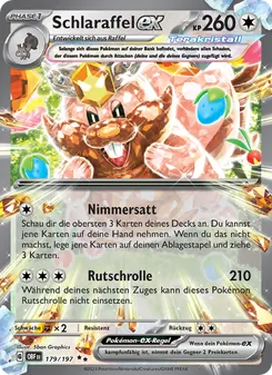 Karte Schlaraffel-ex aus Obsidian Flammen, Nummer 179/197