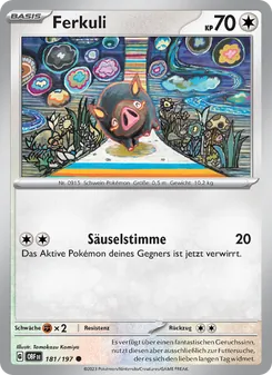 Karte Ferkuli aus Obsidian Flammen, Nummer 181/197