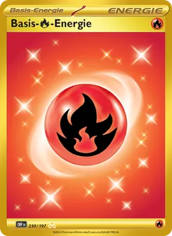 Karte Basis-Fire-Energie aus Obsidian Flammen, Nummer 230/197