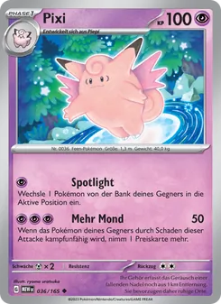 Karte Pixi aus 151, Nummer 036/165