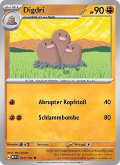 Karte Digdri aus 151, Nummer 051/165