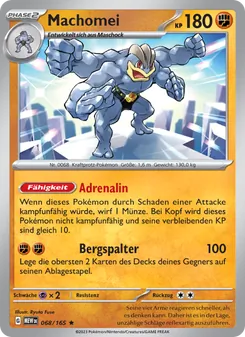 Karte Machomei aus 151, Nummer 068/165