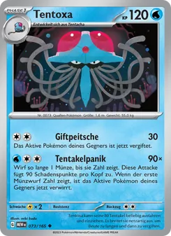 Karte Tentoxa aus 151, Nummer 073/165
